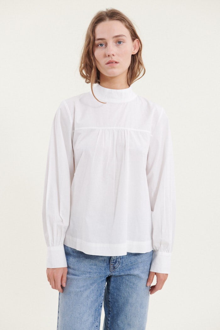 Basic Apparel Milly Blouse Bluser 423 Bright White